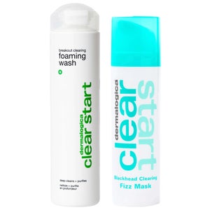 Dermalogica Duo: Dermalogica Clear Start™ Breakout Clearing Foaming Wash 295ml & Blackhead Clearing Fizz Mask 50ml