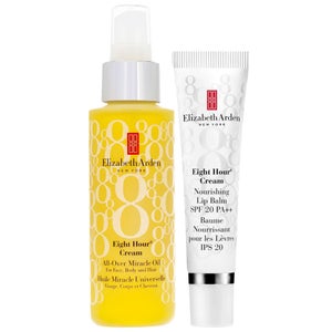Elizabeth Arden Duo: Eight Hour All-Over Miracle Oil 100ml & Nourishing Lip Balm SPF20 14.8ml