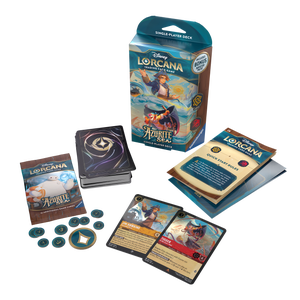 Disney Lorcana Trading Card Game Azurite Sea Amber & Ruby Starter Deck