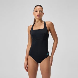 Maillot de bain Femme Racer noir/vert