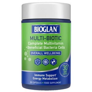 Bioglan Multi-Biotic Immune Support Energy Metabolism x 30 Capsules