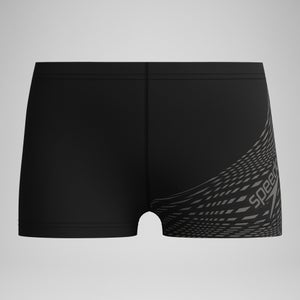 Short de bain Aquashort Garçon Medley Logo noir/gris