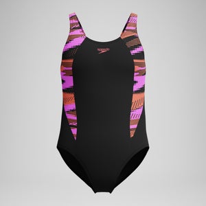 Maillot de bain Fille HyperBoom Splice Muscleback noir/rose