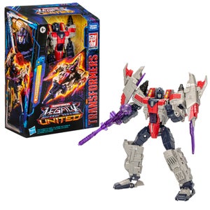 Hasbro Transformers Legacy United Voyager Cybertron Universe Starscream 7" Action Figure, 8+