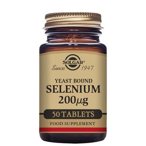 Solgar Minerals Yeast Bound Selenium 200µg Tablets x 50