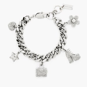 Marc Jacobs Mini Icon Pave Charm Bracelet