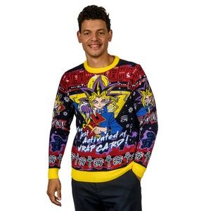 Yu-Gi-Oh! You Just Activated My Wrap Card Knitted Christmas Jumper