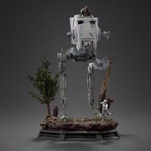 Iron Studios Star Wars AT-ST and Chewbacca Demi Art Scale 1/20 Statue