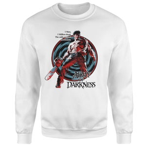 Army Of Darkness Hail To The King Sweatshirt - White