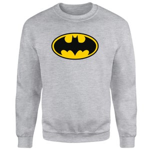 Justice League Batman Logo Sweatshirt - Grey