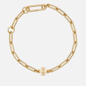 Tory Burch Good Luck Chain Link 18k Gold-Plated Bracelet