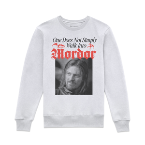 Lord Of The Rings Walk Into Mordor Sweatshirt - White