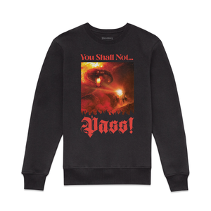 Lord Of The Rings You Shall Not Pass Sweatshirt - Black
