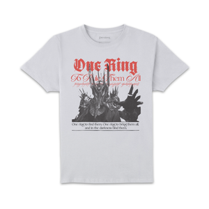 Lord Of The Rings One Ring To Rule Them Unisex T-Shirt - White