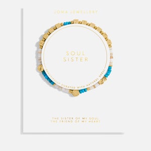 Joma Jewellery Words To Live By Soul Sister Gold-Plated Bracelet