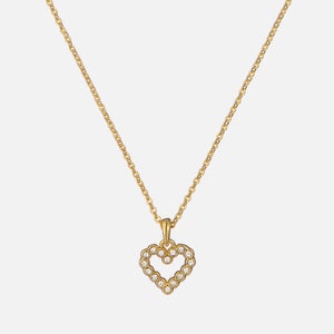 Ted Baker Amore Halo Gold-Plated Heart Necklace