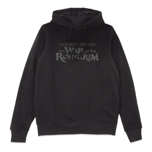Lord Of The Rings Textured Logo Hoodie - Black
