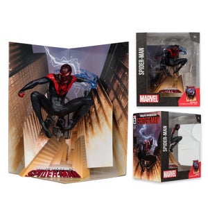 Marvel Spider-Man 1:10th Scale Collectible with Scene (Miles Morales: Spider-Man #1) McFarlane Toys