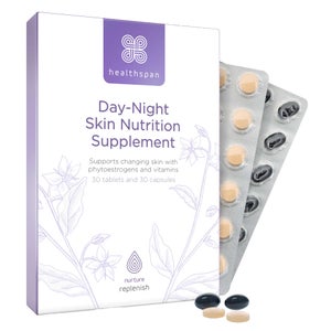 Healthspan Replenish  Day−Night Skin Nutrition Supplement x 30 Capsules & 30 Tablets
