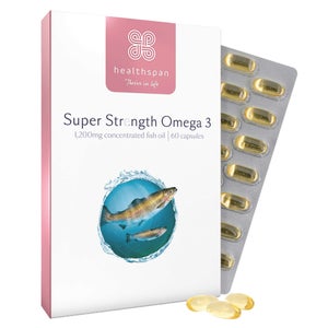 Healthspan Vitamins & Supplements Super Strength Omega 3 1200mg Capsules x 60