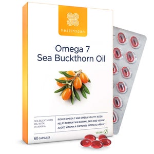 Healthspan Vitamins & Supplements Omega 7 Sea Buckthorn Oil Capsules x 60