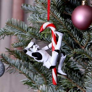 Original Stormtrooper Candy Cane Hanging Ornament 12cm