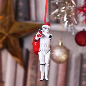Original Stormtrooper Santa Sack Hanging Ornament 13cm