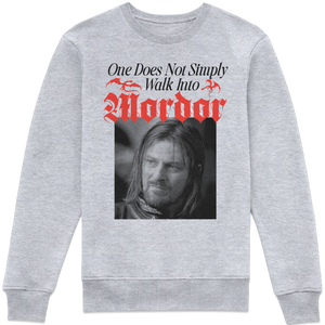 Lord Of The Rings Walk Into Mordor Sweatshirt - Grey