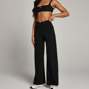 MP Women's Studio Cross Over Wide Leg Legging - Black