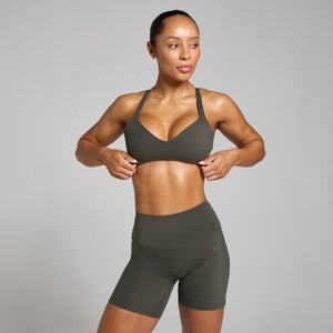 MP Women's Tempo Twist Back Sports Bra - Night Grey