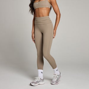 MP Women's Studio Fold Over Legging - Light Taupe