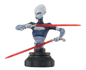 Gentle Giant Star Wars The Clone Wars Animated Asajj Ventress 1/7 Scale Mini Bust