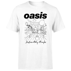 oasis Definitely Maybe Mono Men's T-Shirt - White