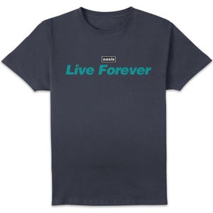 oasis Live Forever Men's T-Shirt - Navy