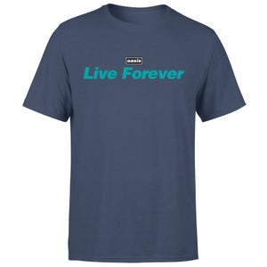 oasis Live Forever Men's T-Shirt - Navy