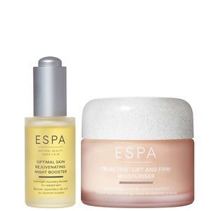 ESPA Duo: Optimal Skin Rejuvenating Night Booster 30ml & Tri-Active Lift & Firm Moisturiser 55ml