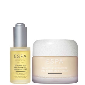 ESPA Duo: Optimal Skin Rejuvenating Night Booster 30ml & Tri-Active Resilience Pro Biome Moisturiser 55ml