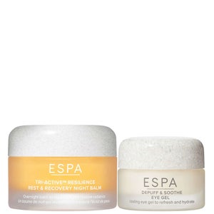 ESPA Duo: Tri-Active Resilience Rest & Recovery Overnight Balm 30ml & Depuff & Soothe Eye Gel 15ml