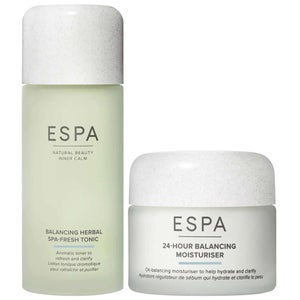 ESPA Duo: Balancing Herbal Spa-Fresh Tonic 200ml & 24 hr Balancing Moisturiser 55ml