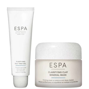 ESPA Duo: Clarifying Clay Mineral Mask 55ml & Purifying Tea Tree Gel 50ml