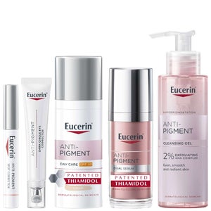 Eucerin Set: Anti-Pigment Spot Corrector 5ml, Eye Cream 15ml, Day Cream SPF30 50ml, Serum 30ml & Cleansing Gel 200ml