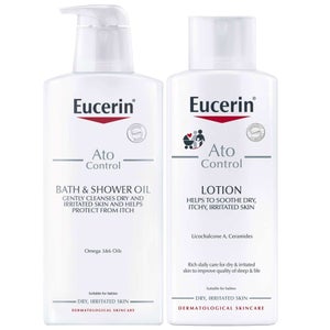 Eucerin Duo: AtoControl Bath & Shower Oil 400ml & Body Care Lotion 250ml