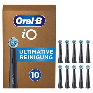 Oral-B iO Ultimative Reinigung Aufsteckbürsten, 10 Stück, schwarz