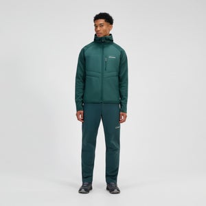 Trawden Hybrid-Kapuzenjacke für Herren - Grün