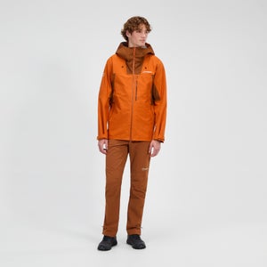 Wasserdichte Ridge-Seeker Herren-Jacke - Orange/Braun