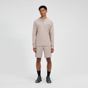 Men's Grappled Long Sleeve Tee - Grey