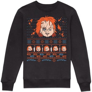 Chucky Killer Christmas Sweatshirt - Black