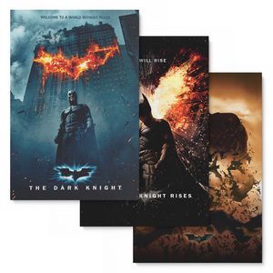 Decorsome x Batman Christopher Nolan Canvas 3-pack bundle - 20" x 30"