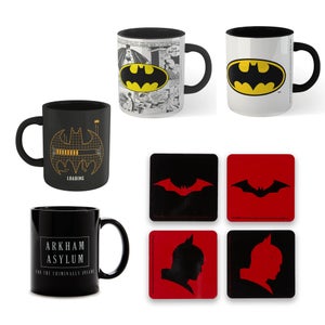 Batman 4x Mugs & Coasters Bundle