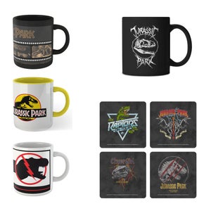 Jurassic 4x Mugs & Coasters Bundle